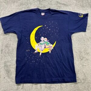 Vintage T-Shirt, Crazy For You Musical, mens Size L, Single Stitch, Blue‎